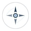 Compass mark at 128 pixels