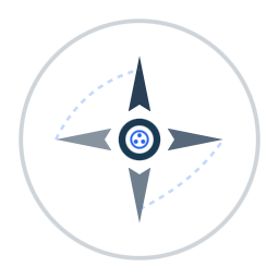 Compass mark at 256 pixels